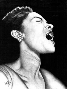 Billie Holiday Sketch-Debby